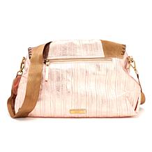 "As Is" Sharif Legacy Museum Rouched Flap Leather Messenger Bag