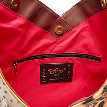 "As Is" Sharif Legacy Ostrich & Haircalf Sculpted Hobo