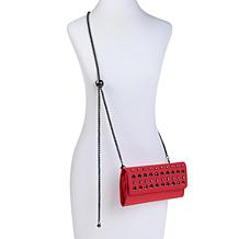 "As Is" Sharif Legacy Studded Leather Wallet with Detachable Strap