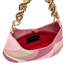 "As Is" Sharif Legacy Twist-Chain Patchwork Leather Hobo Bag