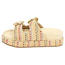 "As Is" SHUSHOP® Lori Footbed Flatform Sandal