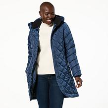 "As Is" Sporto® Tulip Quilted Water-Resistant Parka Coat