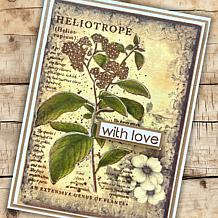 "As Is" Stamps by Me Vintage Script Floral Stamps and Dies - Set of 2