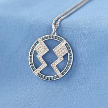 "As Is" Star Wars RockLove Ahsoka Tano Crystal Sterling 18" Necklace