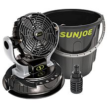 "As Is" Sun Joe 24-Volt Rotating Fan with Misting Feature