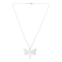 "As Is" Tanya Moss Sterling Silver Dragonfly Pendant w/ 17-3/4" Chain