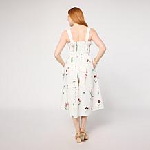 "As Is" Tower Hill by Christie Brinkley Cotton Smocked Dress