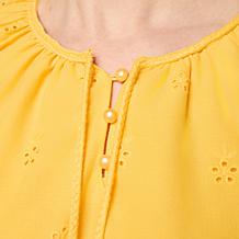 "As Is" Tower Hill by Christie Brinkley Eyelet Detail Top