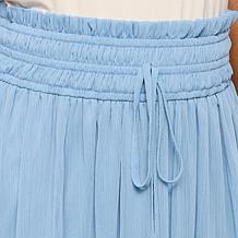 "As Is" Tower Hill by Christie Brinkley Smocked Waist Crinkle Skirt