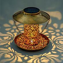"As Is" Tower Hill by Christie Brinkley Solar Light Bird Feeder
