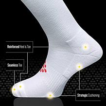 "As Is" TrueEnergy 4 Pairs Over-the-Calf Infrared Socks