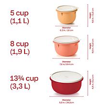 "As Is" Tupperware 6-piece Fix-N-Mix Mixing Bowl Set