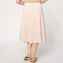 "As Is" TWRHLL by Christie Brinkley Double-Take Denim Illusion Skirt