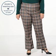 "As Is" TWRHLL by Christie Brinkley Kick Flare Pull-On Crop Pant