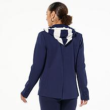 "As Is" TWRHLL by Christie Brinkley Layered Hoodie Blazer