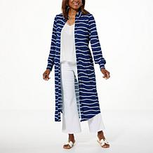 "As Is" TWRHLL by Christie Brinkley Long Sleeve Shirt Dress with Belt