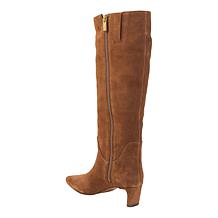 "As Is" Vince Camuto Avriah Tall Leather/Suede Kitten Heel Boot