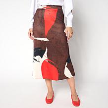 "As Is" Vivica A. Fox Collection Abstract Printed Knit Skirt