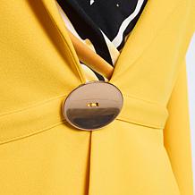 "As Is" Vivica A. Fox Collection Long-Sleeve Peplum Blazer