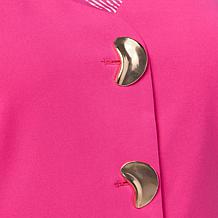 "As Is" Vivica A. Fox Collection Luxe Crepe Waistcoat Vest