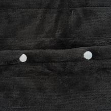 "As Is" Warm & Cozy 64" x 50" Heated Plush to Sherpa Angel Wrap