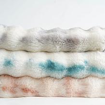 "As Is" Warm & Cozy Faux Fur Bubble Comforter Set