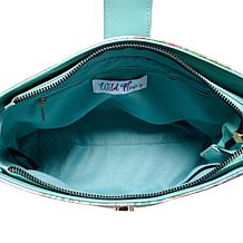 "As Is" Wildflower Parisian Toile Bucket Crossbody Bag