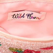 "As Is" Wildflower San Tropez Beaded Cosmetic Coin Pouch