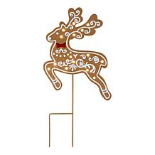 "As Is" Winter Lane Single Lit Gingerbread Stake
