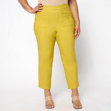"As Is" WynneCollection Flatterfit Patch Pocket Cropped Pant