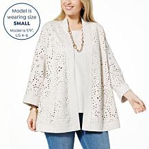 "As Is" WynneCollection Laser Cut Faux Suede Topper