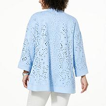 "As Is" WynneCollection Laser Cut Faux Suede Topper