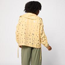"As Is" WynneCollection Novelty Organza Jacquard Jacket