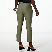 "As Is" WynneCollection Polished FlatterFIT Slim Leg Cropped Pant