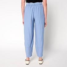 "As Is" WynneCollection Sedona Lantern Seam Straight Leg Ankle Pant