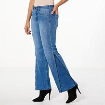 "As Is" WynneDenim Convertible Straight/Flare Leg Jean