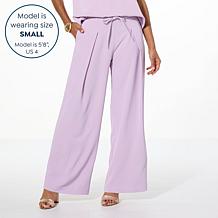 "As Is" WynneLayers Drapey Twill Front Pleat Pant