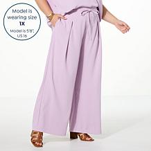 "As Is" WynneLayers Drapey Twill Front Pleat Pant