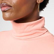 "As Is" WynneLayers Long-Sleeve Knit Turtleneck Tee