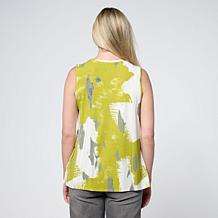 "As Is" WynneLayers Printed Knit Sleeveless Top