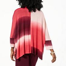 "As Is" WynneLayers Printed Sweater Knit Cardigan