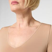 "As Is" Yummie Willow V-Neck 3/4 Sleeve Shaping Tee