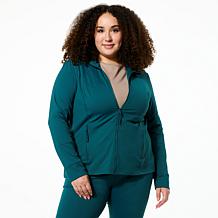 "As Is"Joy Collection Luxe Performance Ultra Smooth Zip Up Jacket