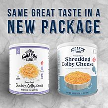 Augason Farms 30oz Freeze-Dried Shredded Colby Cheese - 107 Servings
