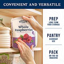 Augason Farms 8oz Freeze-Dried Whole Raspberries - 22 Servings