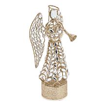 August and Leo 12" Rotating Angel