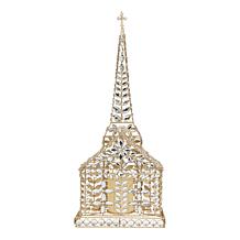 august & leo 24.5" Jeweled Church with LED Candle