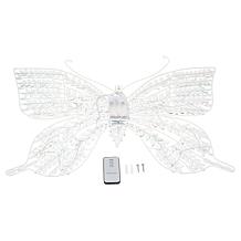 august & leo Acrylic Jewel Butterfly Wall Light with Timer