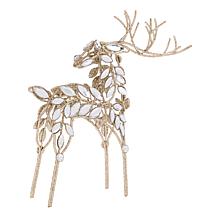 august & leo Jeweled Reindeer Décor 3-piece Set with Gift Boxes