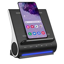 Azpen DockAll 15W Fast Wireless Charging Sound Hub w/Bluetooth Speaker